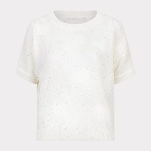 Esqualo Sweater embroidery flowers