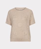 Esqualo Sweater embroidery flowers