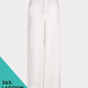 Esqualo Trousers embroidery flower