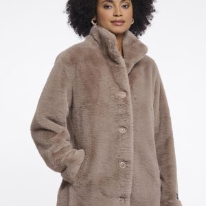 Rino & Pelle Single breasted faux fur coat