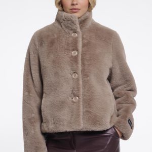 Rino & Pelle Single breasted faux fur jacke