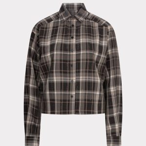 Esqualo Blouse short check strass