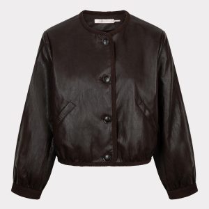 Esqualo Jacket short PU crinkle