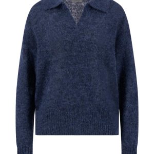 FYNCH HATTON Polokraag light hairy wol