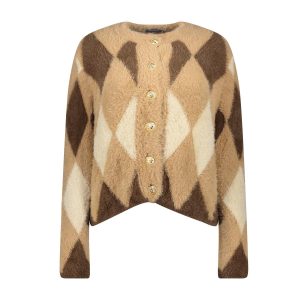 Geisha Cardigan argyle
