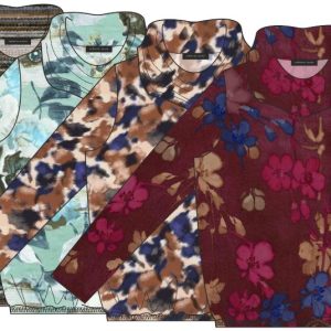 Roberto Sarto Blouson rollcollar print