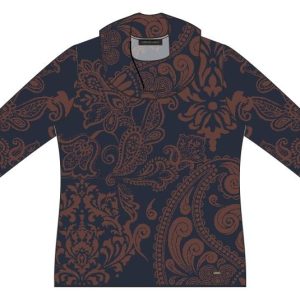 Roberto Sarto Pullover jacquard rolcollar