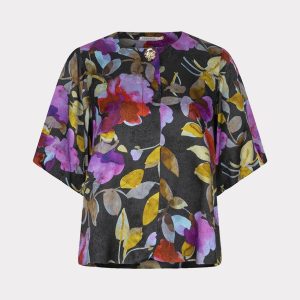 Esqualo Blouse balloon sleeve Glowing