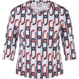 RABE Dessin shirt driekwart mouw